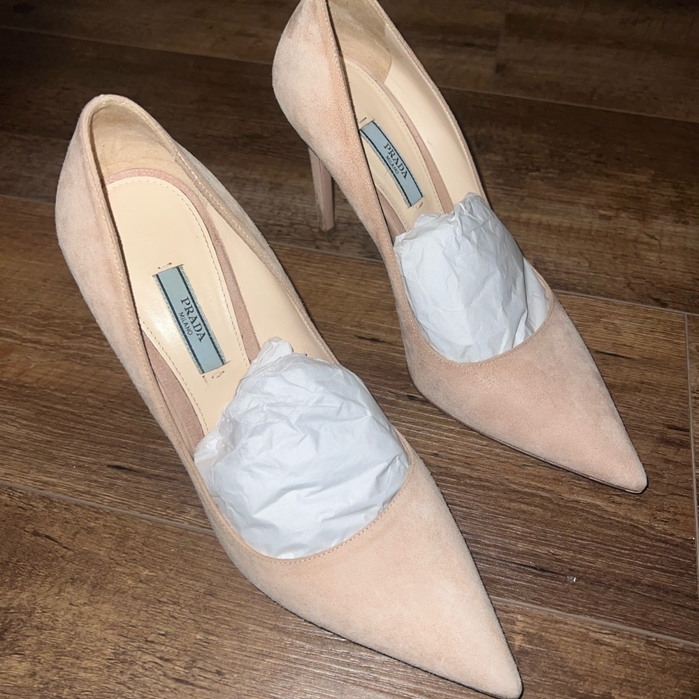 Suede Prada Pumps